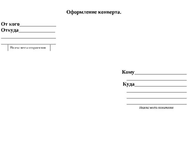 Письмо от кого кому. Песмо от когда кому. Писмо Ри кого кому. Части конверта для письма. Куда com