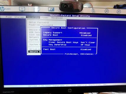 Hewlett packard setup