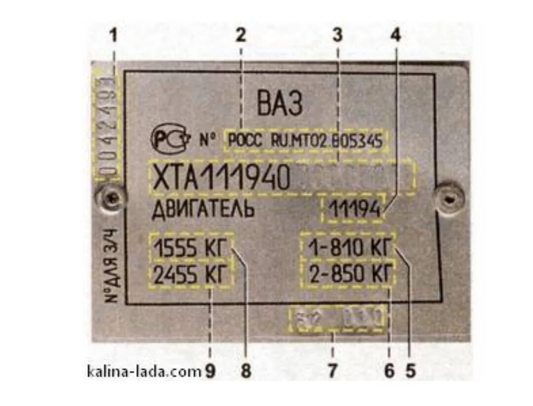 Запчасти по вину ваз. ВАЗ 2111 шильдик с VIN.