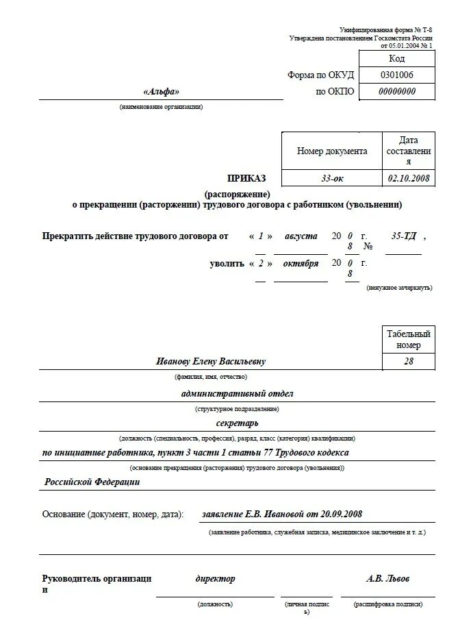 Приказ об увольнении тк. Приказ об увольнении ст 71 ТК РФ. Приказ на увольнение сотрудника по инициативе работодателя. Приказ об увольнении по инициативе работника. Увольнение по инициативе работника.