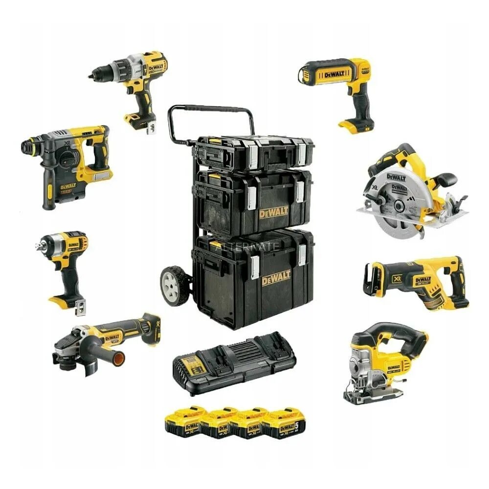 Dewalt комплект. Набор деволт аккумуляторного инструмента. набор аккумуляторного инструмента dewalt 18v. набор аккумуляторного инструмента девольт 18. dewalt dcs335n.