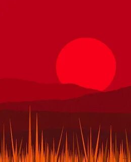 Red sun