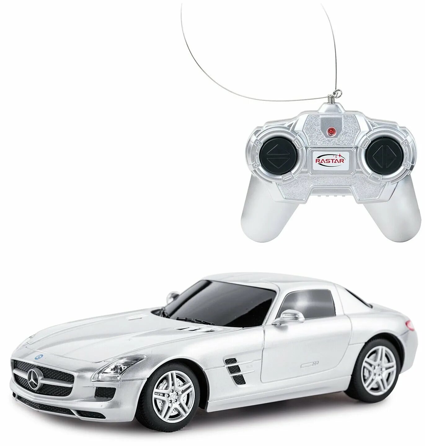 Когда изобретут любовь на пульте управления. Rastar 1:24. машинка mercedes benz sls amg на пульте. радиоуправляемые машины растар. машина р/у 1:24 mercedes-benz sls amg 19см. цв:серебро rastar.