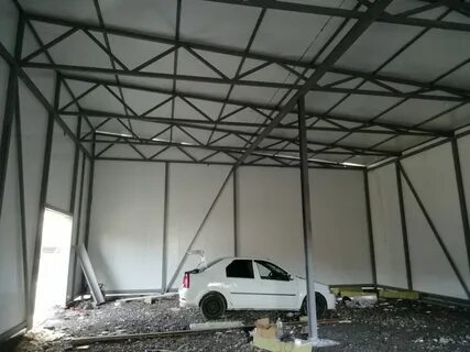 Каркас для гаража из сэндвич панелей