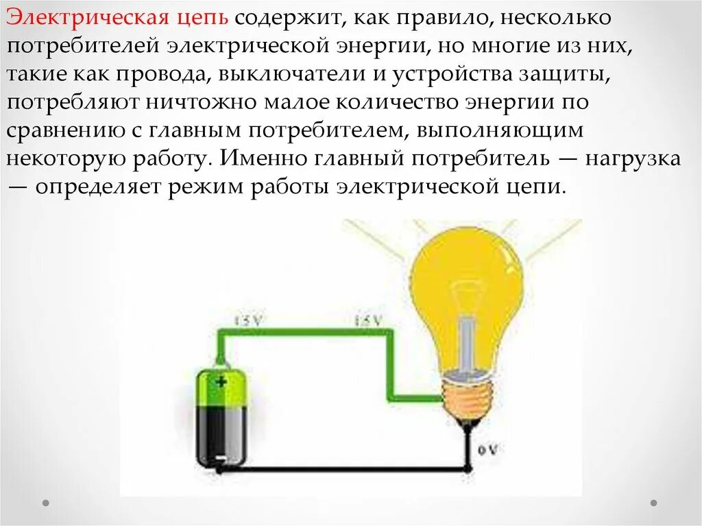 Электрическая цель урок. Электрические цепи 8 класс технология. Электрическая цепь с лампочкой. Потребители электрической цепи. Потребители электрической энергии.