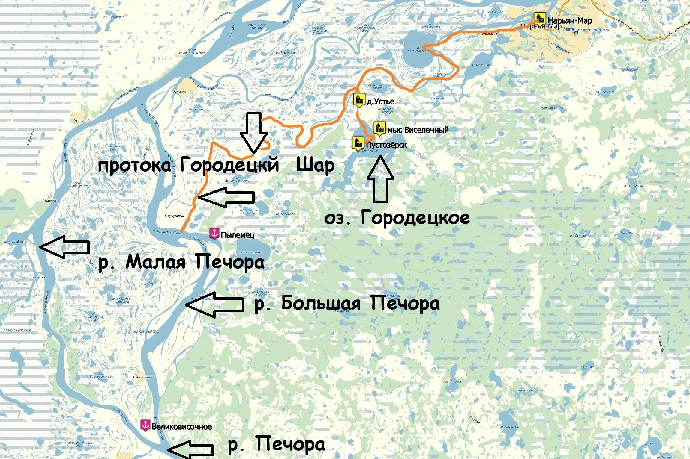 Где город печора. Река печора на карте. печора на карте. карта реки печоры.