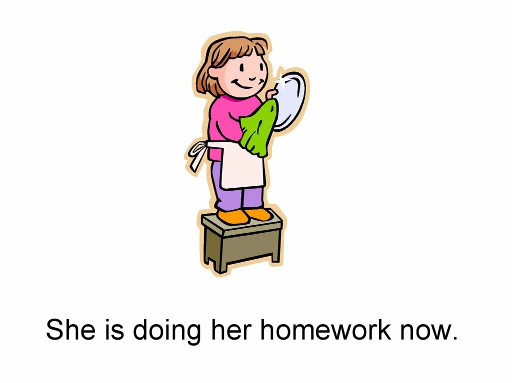 She is doing her homework. She does her homework. My Day презентация. Does she do homework. You doing your homework now