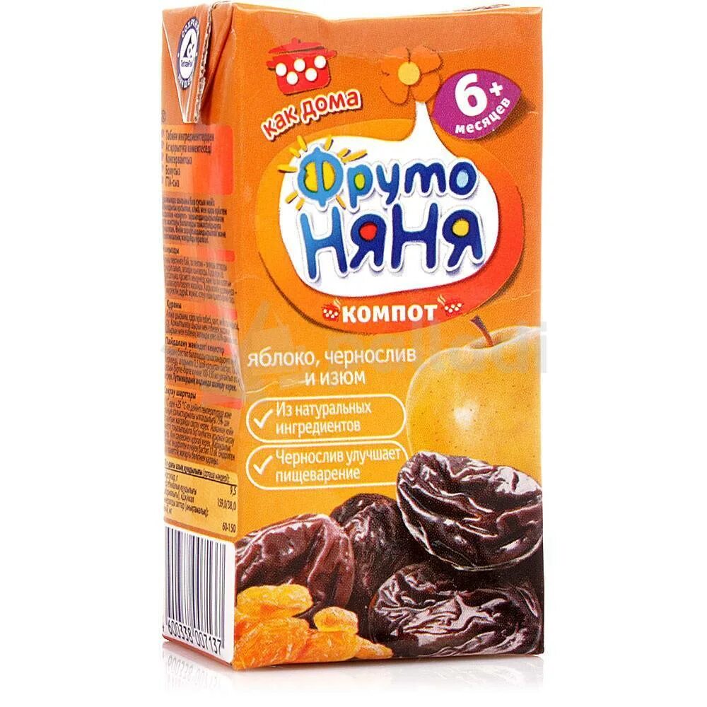 Когда можно давать ребенку компот. Фрутоняня компот яблоко изюм и курага 200мл 18шт. фрутоняня сухофруктов компот фрутоняня. фрутоняня компот 200 мл. фрутоняня курага чернослив.