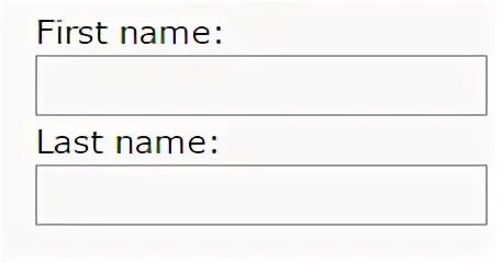 Input last name. Input Type text maxlength.