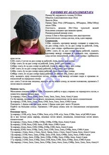Описание схема вязания шапок спицами