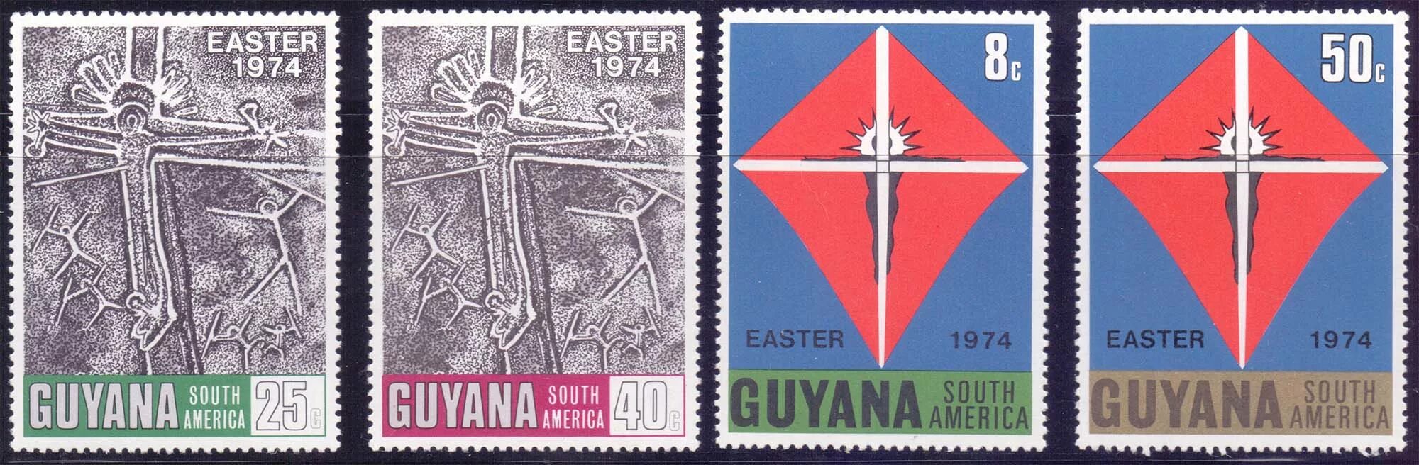 Пасха в 1974 году. Почтовые марки Guyana. Пасха в 1974. Пасха в 1974г. Ангилья 1974 Пасха.