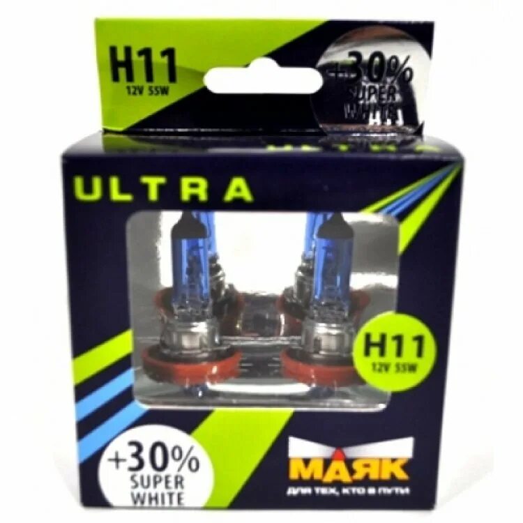 H11 белые. Лампа галогенная маяк ultra super white +30% 12v h11 55w 2 шт 82110sw+30. маяк h11 super white. лампа h11 12v 55w pgj19-2 super white. лампа маяк h11 led.