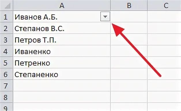 Эксель по алфавиту в таблице