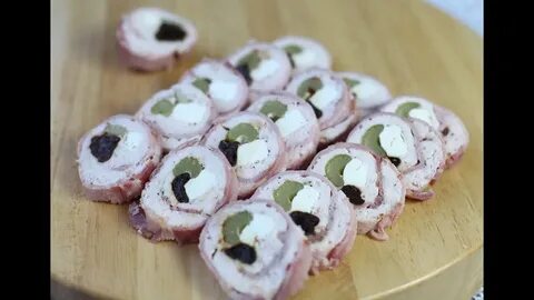 Холодные рулетики из бекона