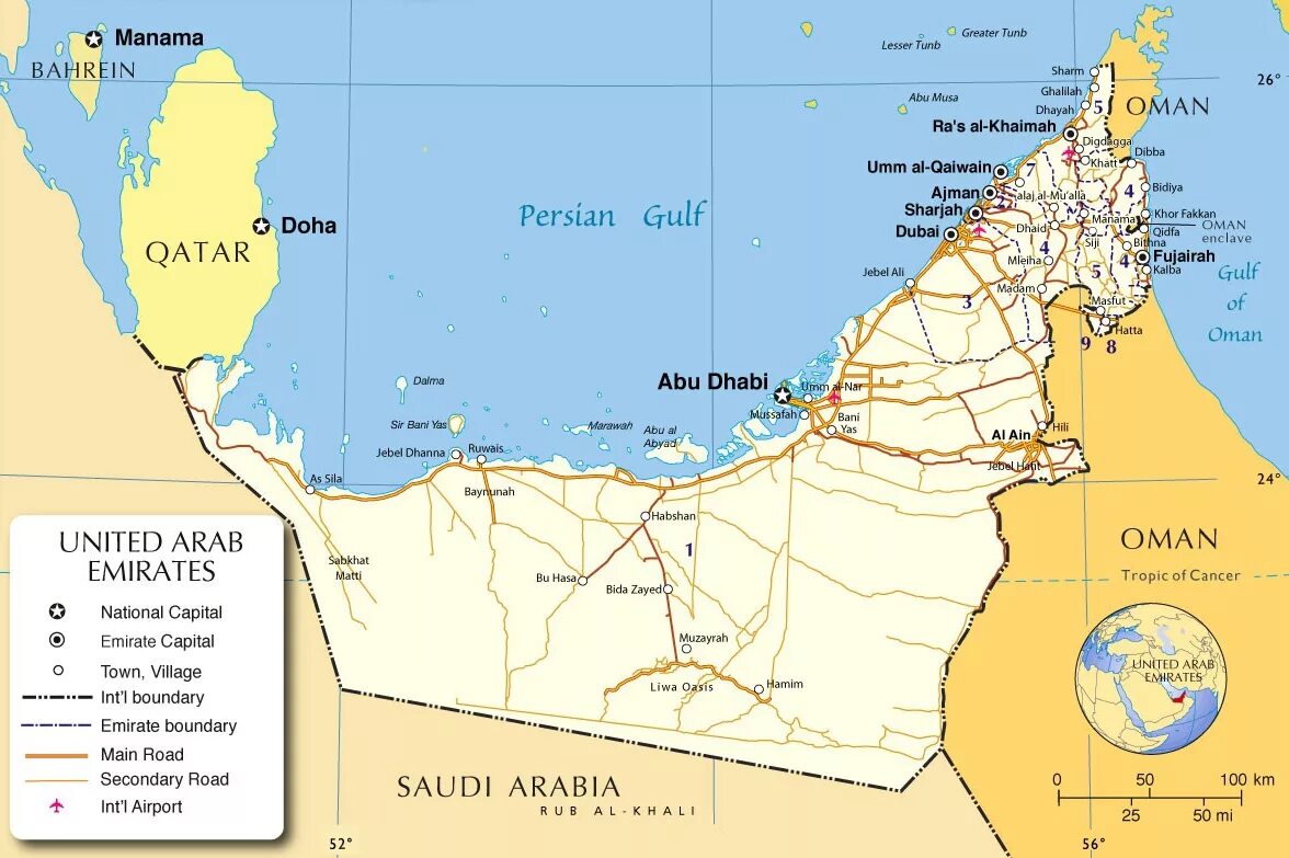 Дубай омывает океан. Объединённые арабские эмираты столица на карте. Карта ОАЭ С Эмиратами. Карта Соединенных арабских Эмиратов. Подробная карта Объединенных арабских Эмиратов.