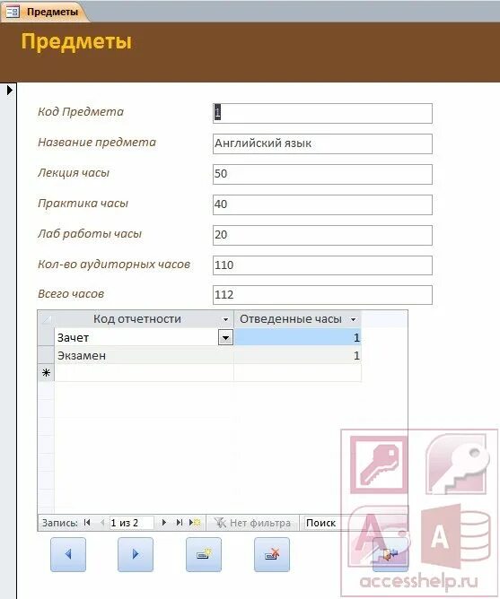 Access course. Access course