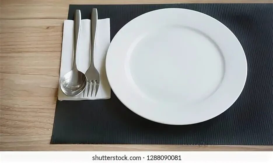 He put the plates. He put the plates