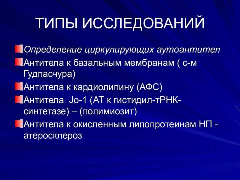 Тип исследователь. Полимиозит диагностические критерии. типы исследований.