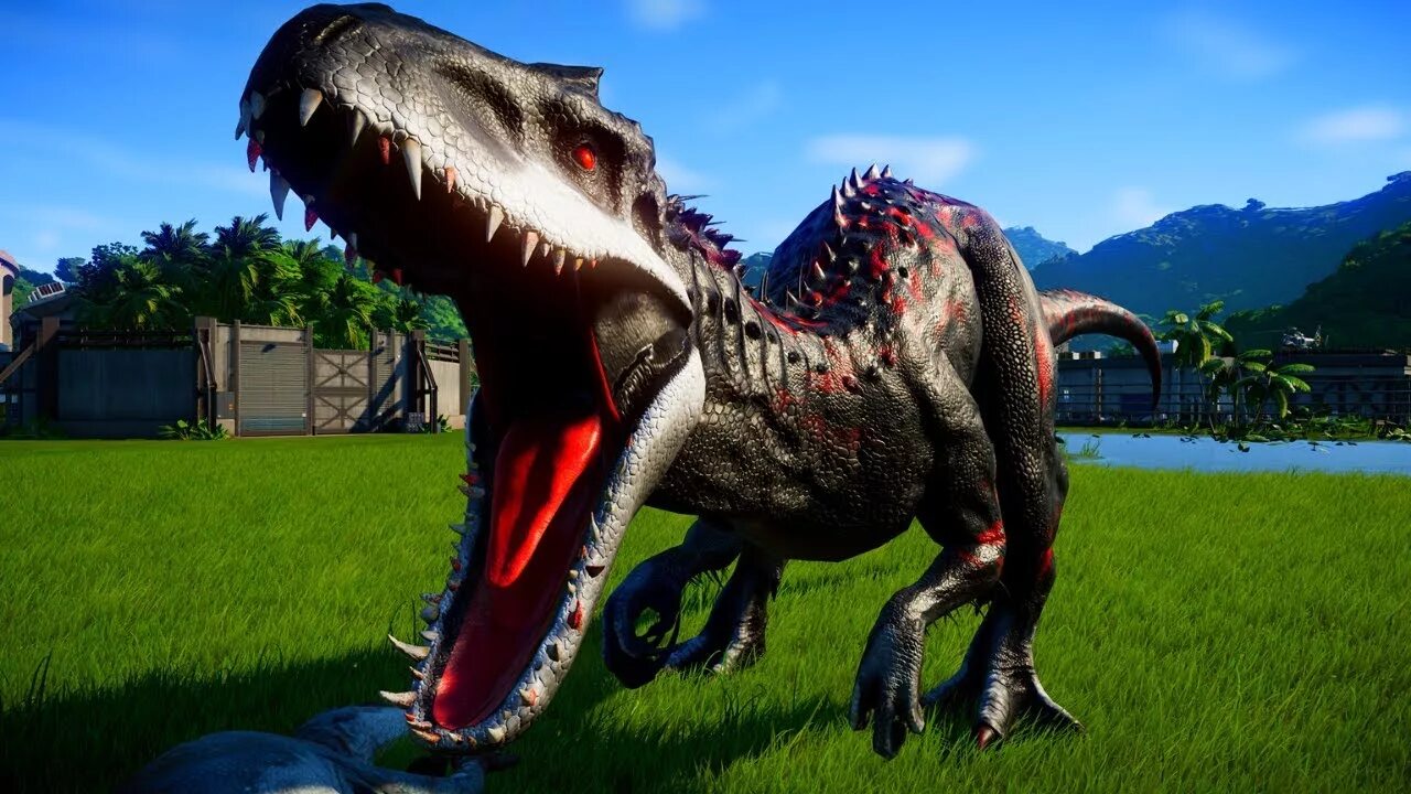 Jurassic World Evolution Индоминус. Jurassic World Evolution гигантозавр. Парк Юрского периода 4 Индоминус рекс. Индоминус рекс Jurassic World Evolution.