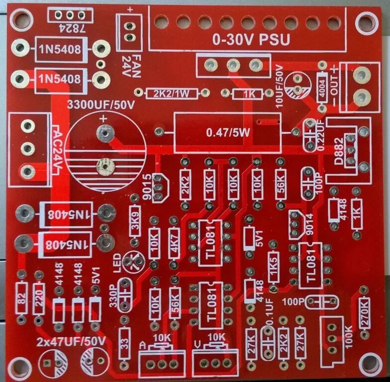 простой лабораторный блок питания Electronic circuit projects, Electronic schema