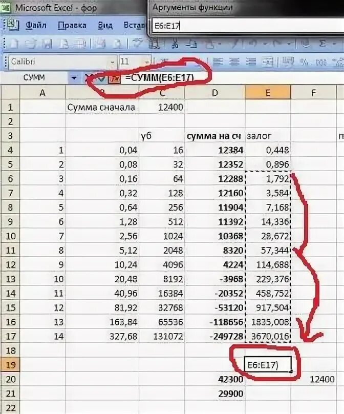 практические работы по MS Excel