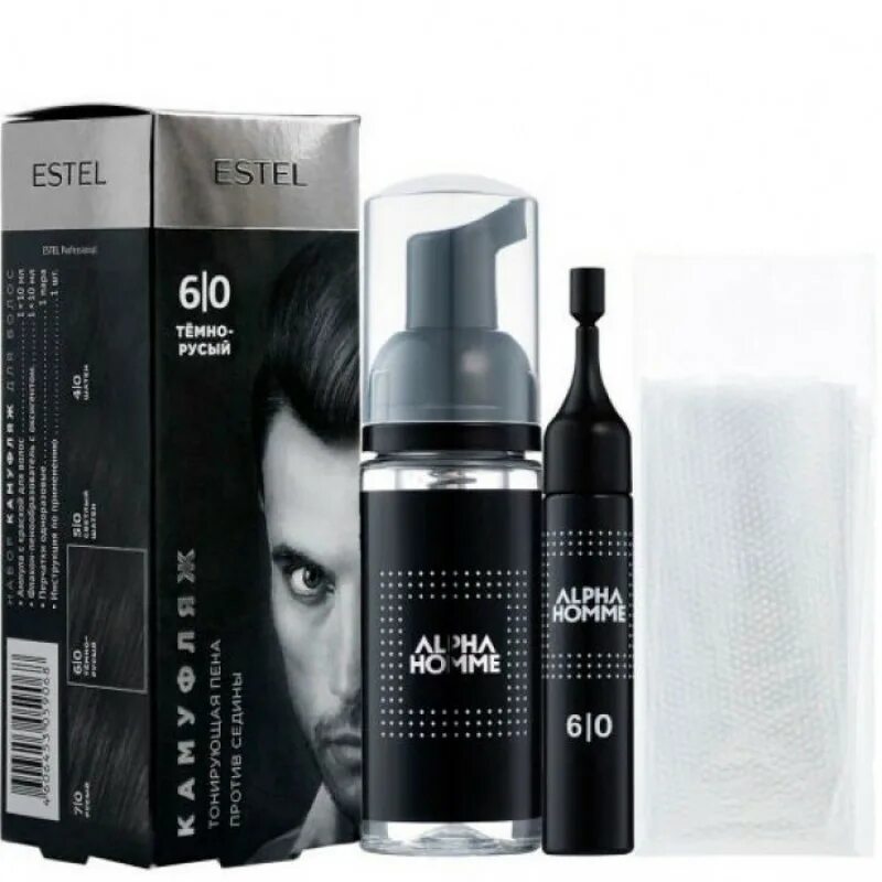 Набор альфа хоум эстель. Estel alpha homme 5\0. Alpha homme estel краска для мужчин. Набор для камуфляжа волос estel alpha homme 5/0. Estel alpha homme для мужчин набор.