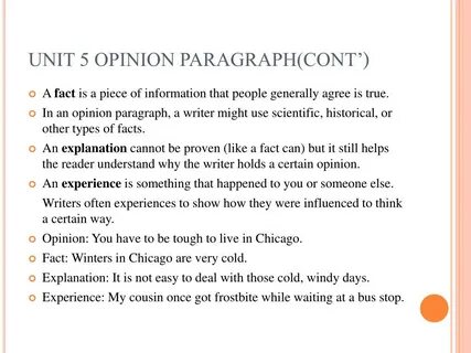 Opinion topic