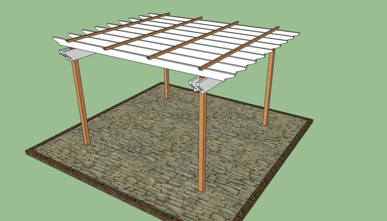Постройка перголы. Гаражная пергола. Пергола деревянная. Навес для дачи. Самый простой навес своими руками.