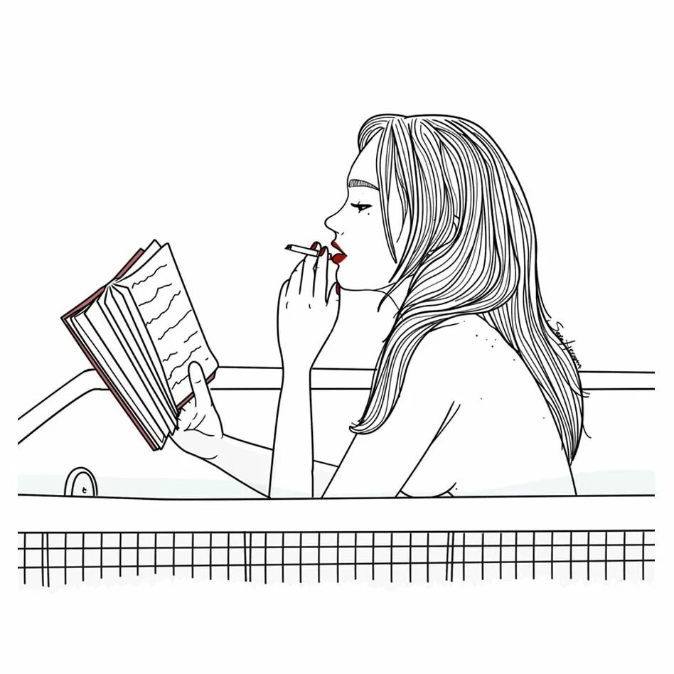 Reading drawing
