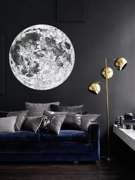 Декор луна на стене Moon :: Style Story kolekcja fototapet WonderWall, Kraków. Unique wallpaper, W