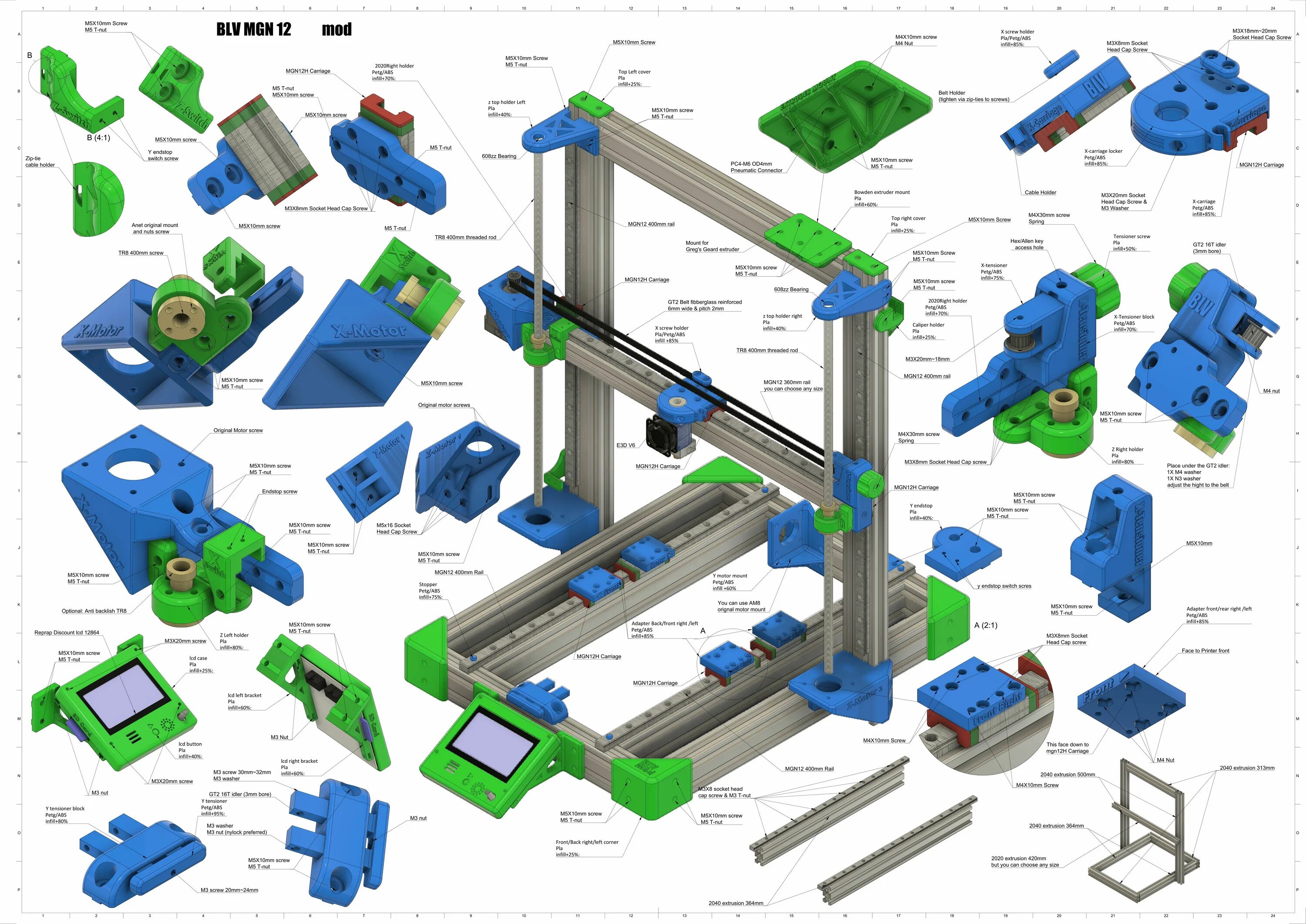 Какие детали нужны для сборки. 3d-принтер Ultimaker чертеж. 3d Printer Prusa комплект для сборки. Prusa i3 Steel чертежи рамы. 3d принтер DIY MGN-12.