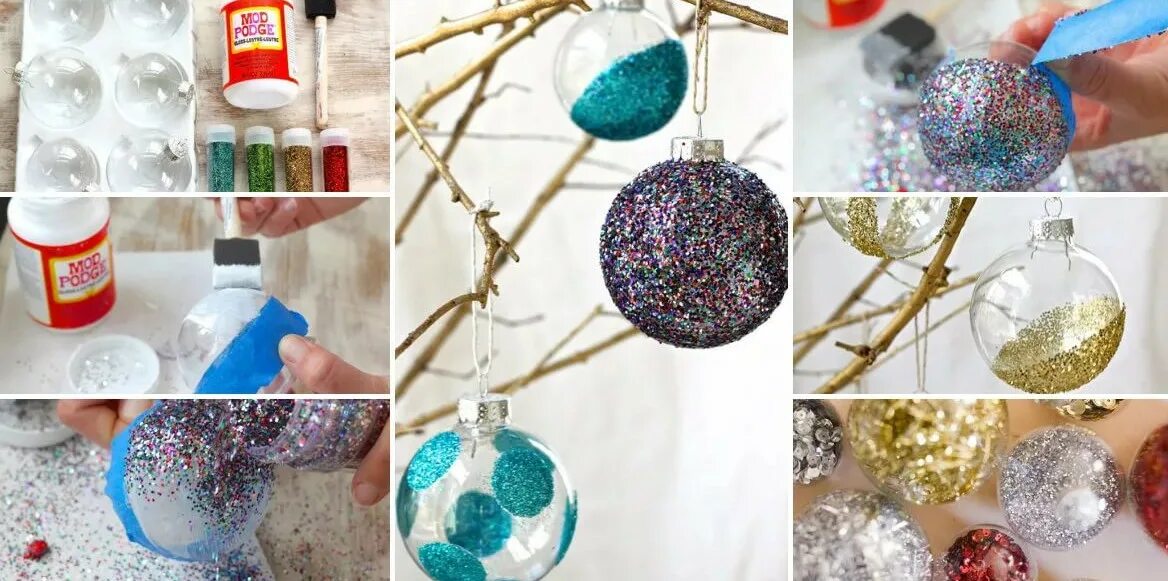 Елочная игрушка своими руками. Новогодние шары из подручных материалов. Новогодние игрушки своими руками. Шарик из подручных материалов. Японское рукоделие кимекоми.