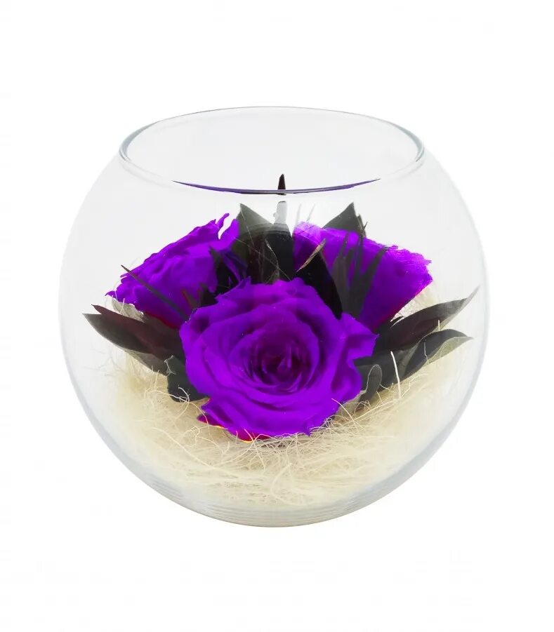 Стабилизированные цветы в стекле. Цветы в стеклянном шаре. Розы в круглой вазе. Цветы в стекле ~ вакуум. Композиция цветов в стекле.