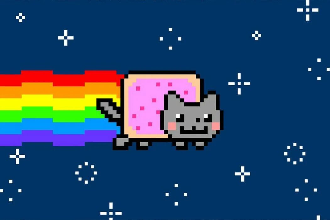 Включи nyan cat theme. Нян Кэт Мем. ТЭК нян. Кот с радугой.