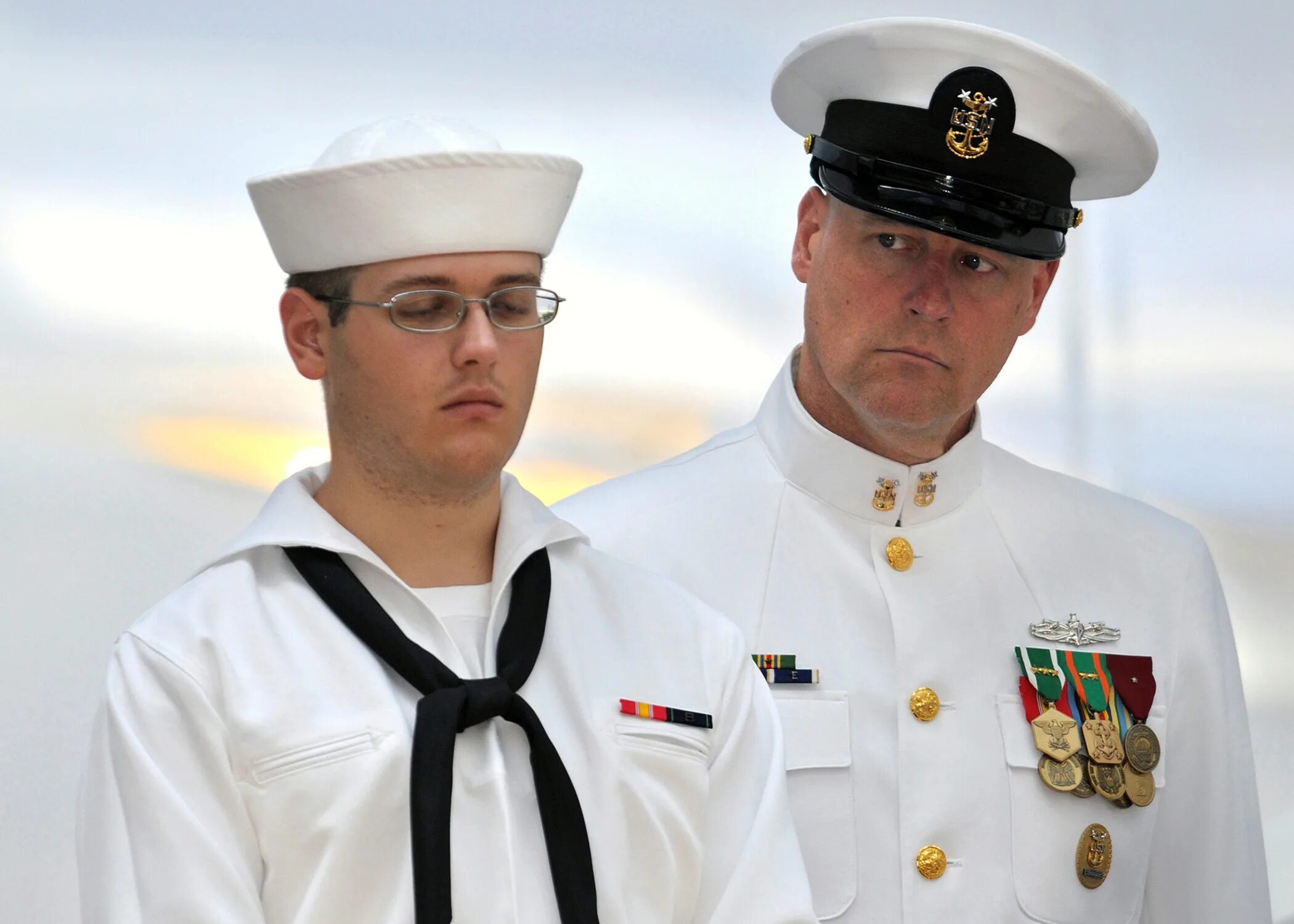 He is a sailor. Офицер High Fleet.