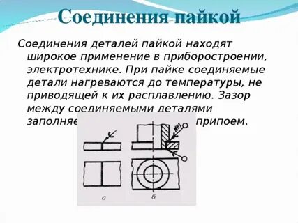 Соединение пайкой