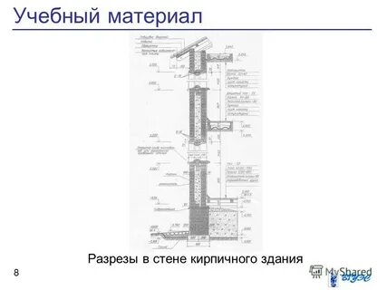 Разрез по стене
