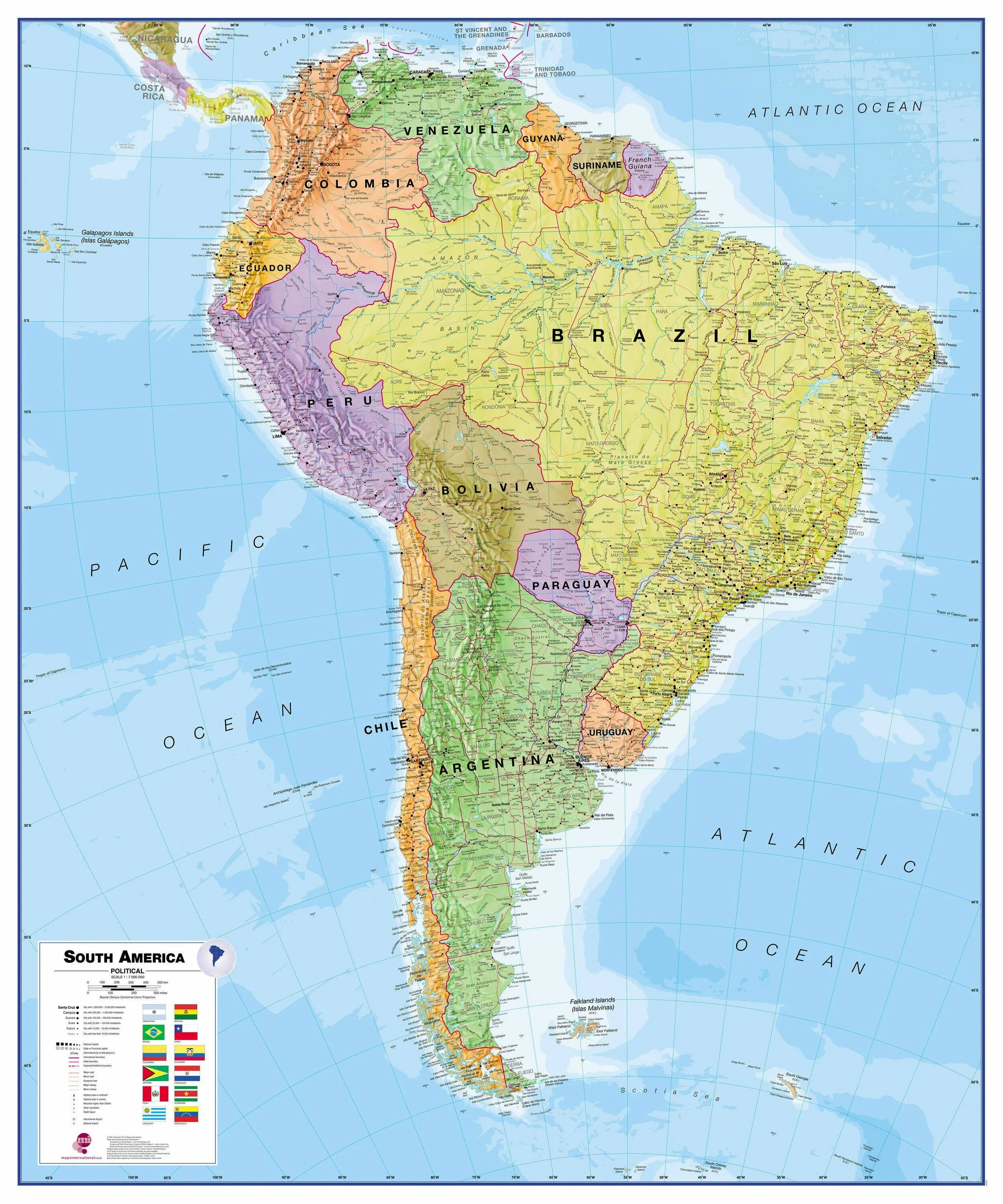 Чили на карте Южной Америки. Физическая карта Южной Америки. Политическая карта Южной Америки. Физическая карта Чили.
