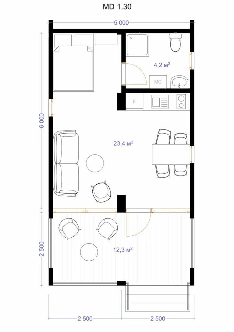 Проекты мини домов до 40 кв м Модульный дом Smart 40 кв. м Summer house, House, Floor plans