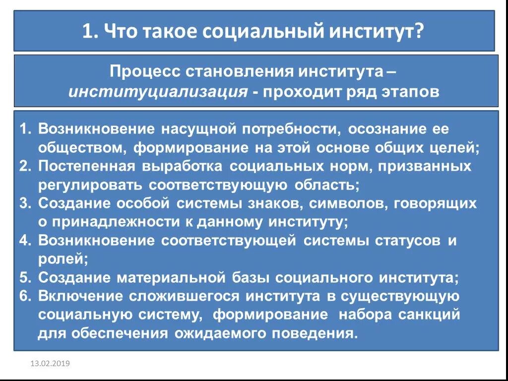 Потребности возникновения института семьи. Процесс формирования социальных институтов. Происхождение социальных институтов. Нормы социальных институтов. Этапы появления социального института.