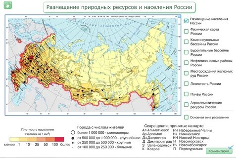 Красноярский край плотность населения наибольшая