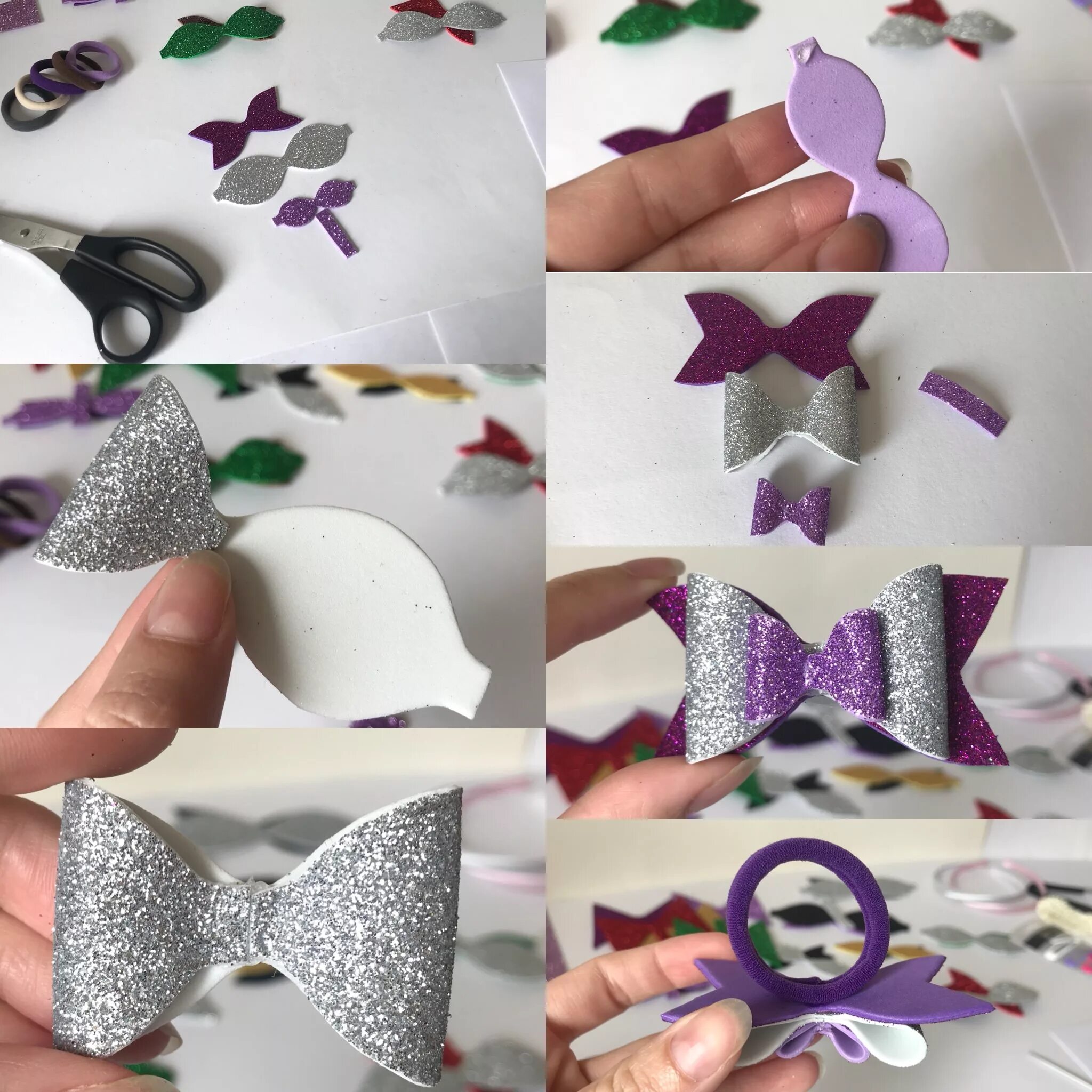 бантики из фоамирана своими руками. бантик из бумаги. бант из фоамирана пошагово. бант из фоамирана пошагово. бантики из фоамирана.