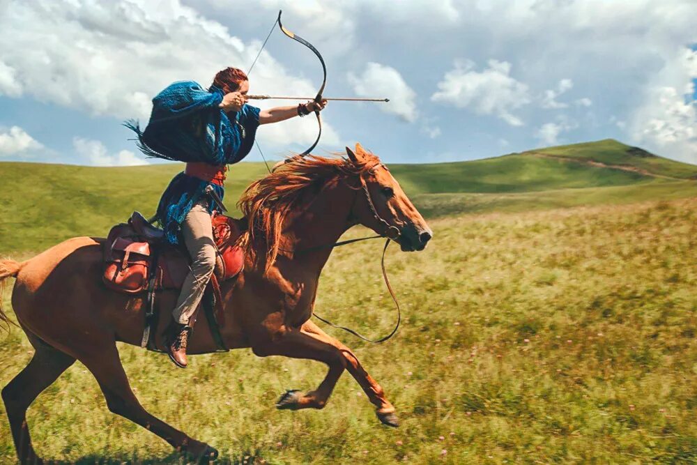 Конный лучник. Лучники на конях. Монгольский ковбой