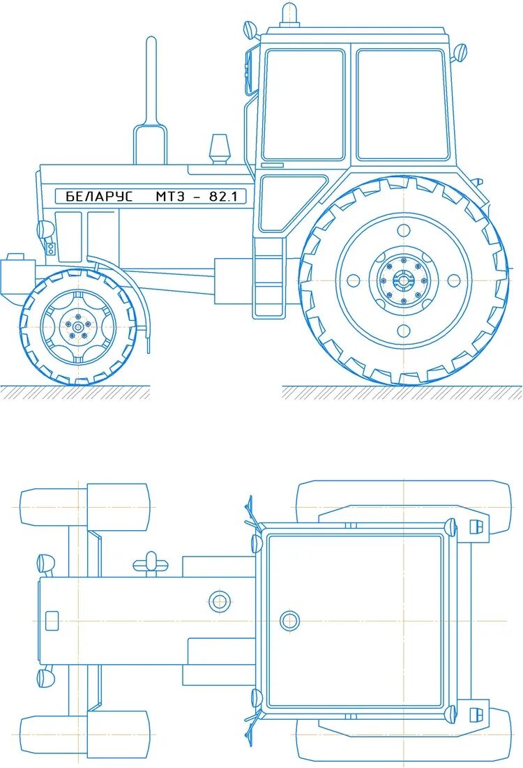 Ширина трактора МТЗ 82. Чертеж трактора МТЗ 80. Чертеж трактора МТЗ 82.