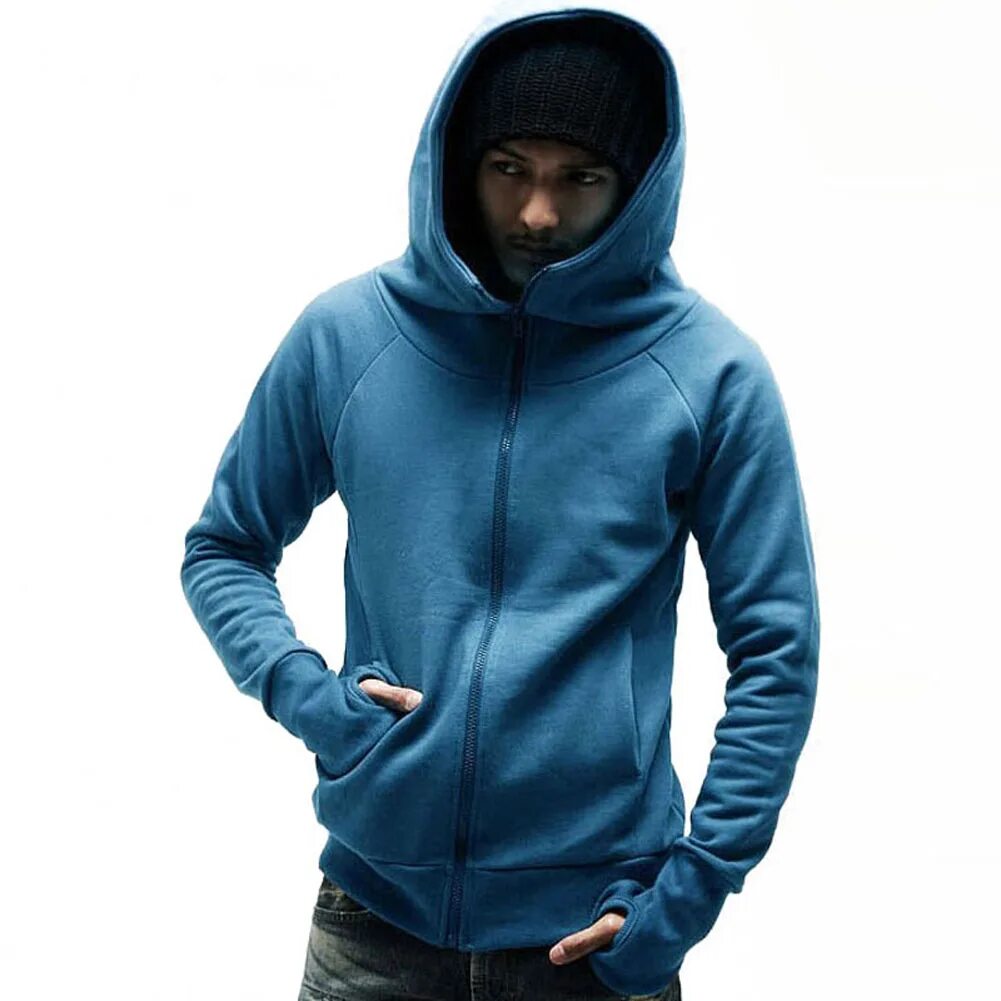 Легкий капюшон мужской. Thumbhole худи. Blend одежда мужская zip-up Hoodie. Толстовка мужская с капюшоном. Кофта с высоким воротником.