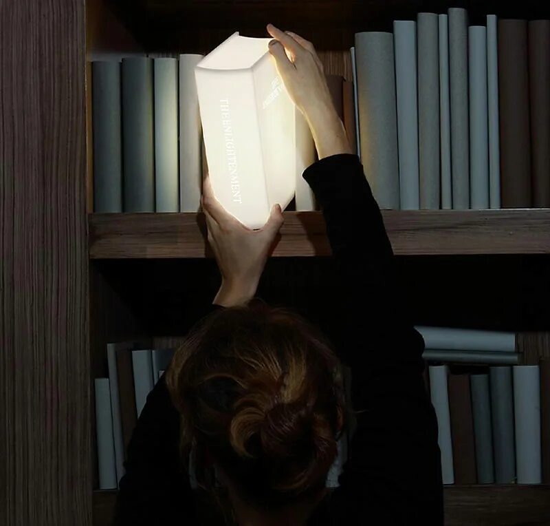The lamp is the book