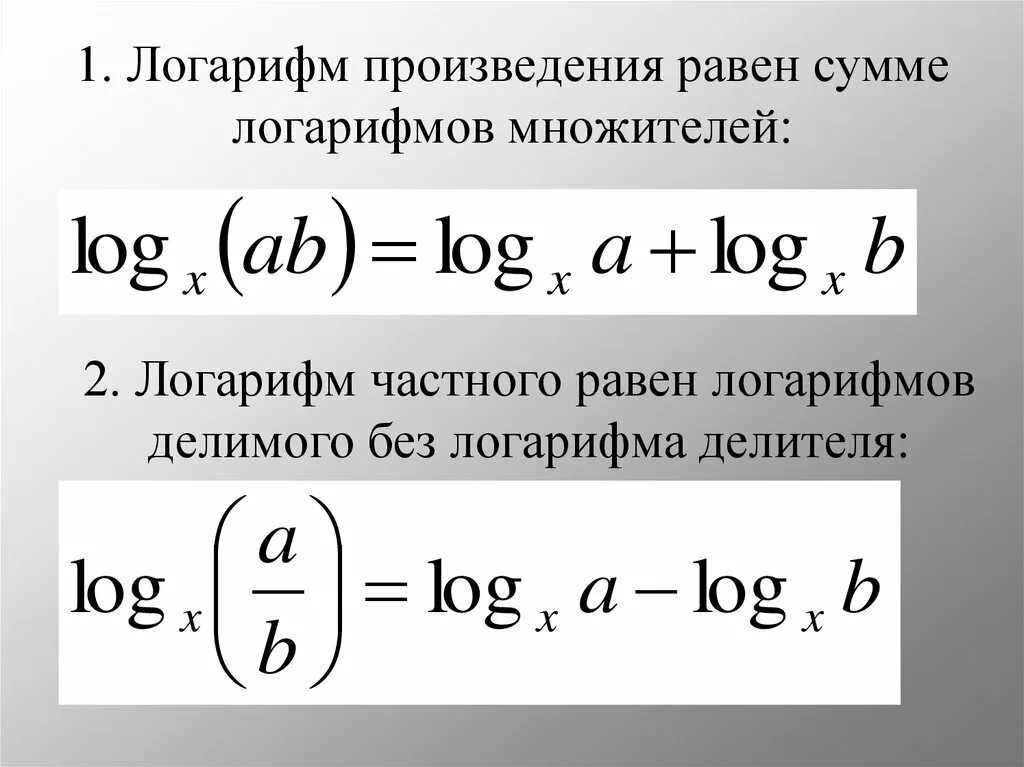 Log 2 равен. Логарифм. произведение логарифмов. приведение логарифмов. логарифм произведения равен.