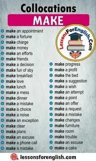 Make collocations
