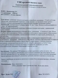 Узи малого таза киста