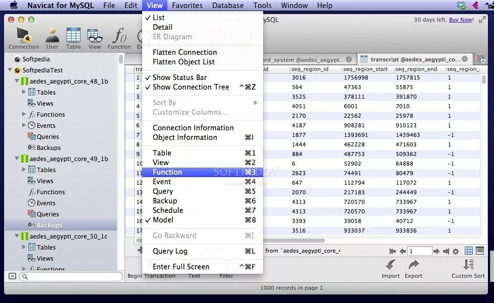 Sql удалить базу. База данных в navicat. как создать базу данных в линукс.